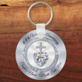 60年または10年のキリスト教記念日への好意 キーホルダー (正面)