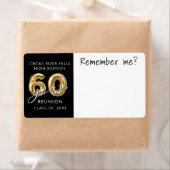 60年クラス懇親会名タグ覚えている ラベル (インサイチュ)