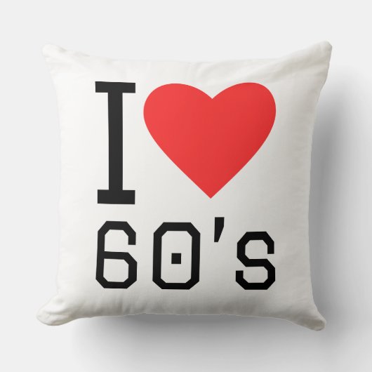 60年代が好き クッション (正面)
