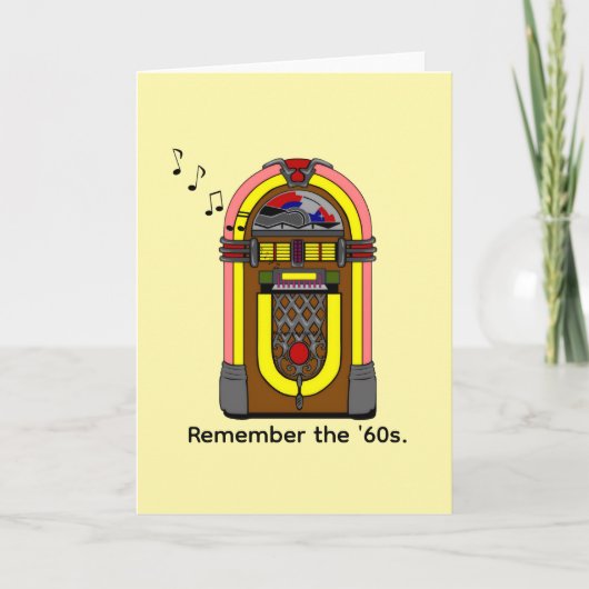 60年代とジュークボックスミュージックを思い出して。 カード (正面)