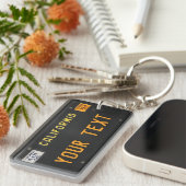 60年代のカリフォルニアLicensePlate キーホルダー (正面右)