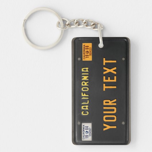 60年代のカリフォルニアLicensePlate キーホルダー (正面)