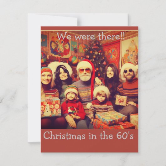 60年代のクリスマス、過去から爆発 ノートカード (正面)