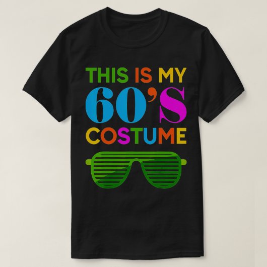 60年代のコスチューム・ギフト60年代の70年代のパーティー Tシャツ (デザイン正面)