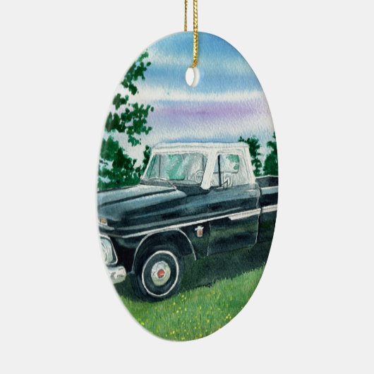 60年代のシボレーのトラック セラミックオーナメント (右)