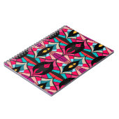 60年代のスタイルのシームレスなレトロパターン ノートブック (左側)