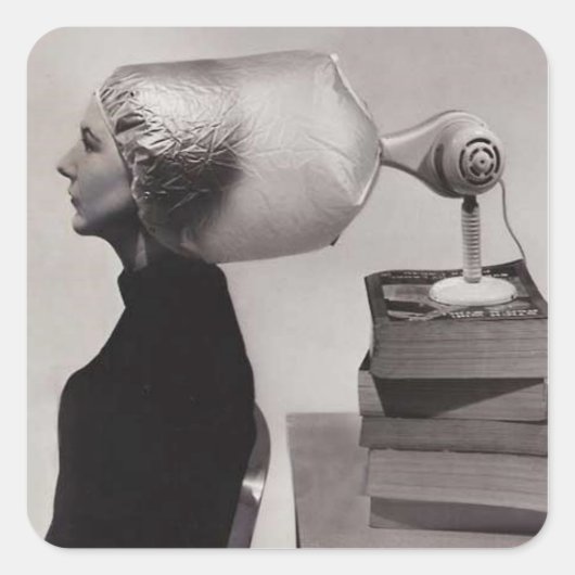 60年代のスタイル~ヘアスタイルのシール スクエアシール (正面)