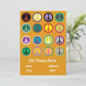 60年代のテーマ平和サインパーティー 招待状 (スタンド正面)