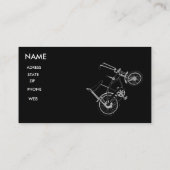 60年代のバイクの自転車クラシックなSCHWINNの名刺 名刺 (裏面)