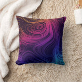 60年代のバイブサークルと渦巻きパタクールーン クッション (ブランケット)