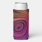 60年代のバイブサークルと渦巻きパタクールーン スリム缶クーラー (Seltzer正面)
