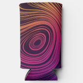 60年代のバイブサークルと渦巻きパタクールーン スリム缶クーラー (正面)