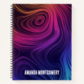 60年代のバイブサークルと渦巻きパタクールーン ノートブック (正面)