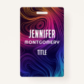 60年代のバイブサークルと渦巻きパタクールーン バッジ (裏面)