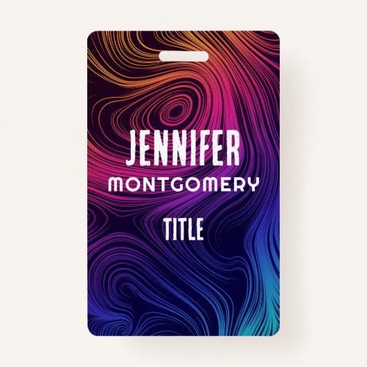 60年代のバイブサークルと渦巻きパタクールーン バッジ (裏面)