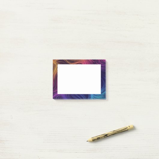 60年代のバイブサークルと渦巻きパタクールーン ポストイット (デスク上)