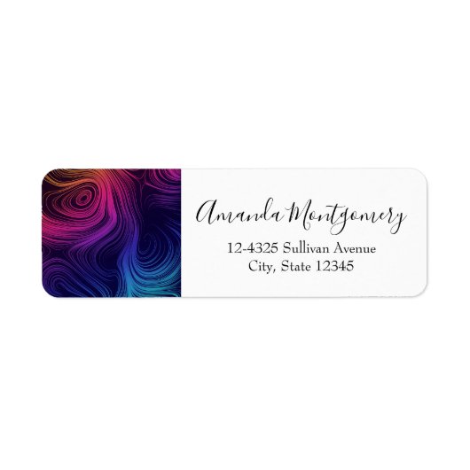 60年代のバイブサークルと渦巻きパタクールーン ラベル (正面)