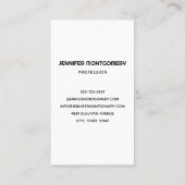 60年代のバイブサークルと渦巻きパターン 名刺 (裏面)