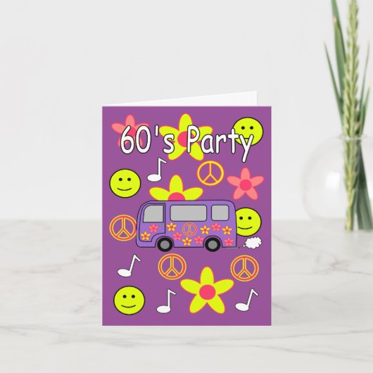 60年代のパーティの招待状 招待状 (正面)