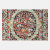 60年代のペルシャヴィンテージトルコフローラデコパージュ ラッピングペーパーシート (正面2)