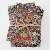 60年代のペルシャヴィンテージトルコフローラデコパージュ ラッピングペーパーシート (インサイチュ)