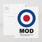 60年代のモダン目標葉書 ポストカード (正面/裏面)