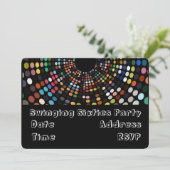 60年代のレトロなパーティーテーマ 招待状 (スタンド正面)