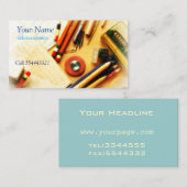 60年代のレトロの文房具 名刺 (正面/裏面)