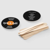 60年代のロックンロールの式結婚プログラム ハンドファン (組立なし)