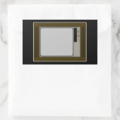 60年代の少し。 長方形シール (バッグ)