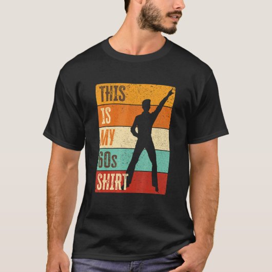 60年代の装男性へ装&1960年代のディスコの衣装M Tシャツ (正面)