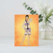 60年代の透明なドレス ポストカード (スタンド正面)