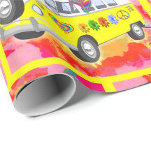 60年代の70年代のRetro HippyヴァンButterflyの絞り染め