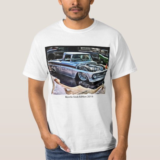 60年代のChevyのそりをばたんと閉めること Tシャツ (正面)
