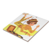 60年代は女の子の演じを記録します タイル (側面)