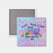 60年代を思い出せサイケデリックデザイン マグネット (正面/裏面)