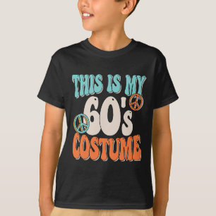 60年代コスチューム平和60年代パーティー衣装グルーオ Tシャツ