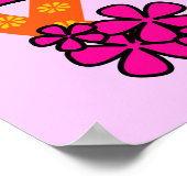 60年代スタイルPeace Tシャツとギフト ポスター (角)