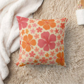 60年代ハワイアンハイビスカスパターン クッション (ブランケット)