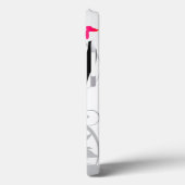 60年代ヒッパイフラワーガールシルエット Case-Mate iPhoneケース (裏面 / 左)