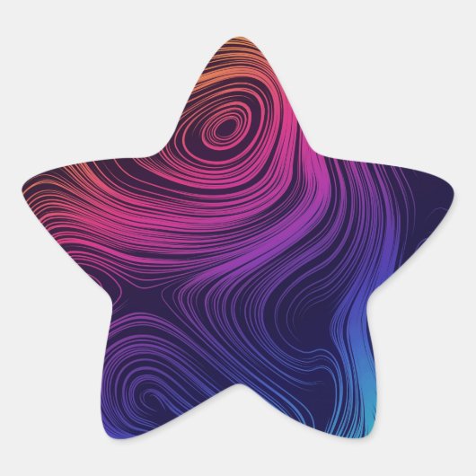 60年代ビビーサークル&スワクールール 星シール (正面)