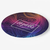 60年代ビビーサークル&スワーズクール誕生日 ペーパープレート (アングル)