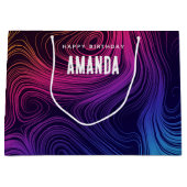 60年代ビビーサークル&スワーズクール誕生日 ラージペーパーバッグ (正面)