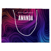 60年代ビビーサークル&スワーズクール誕生日 ラージペーパーバッグ (裏面)