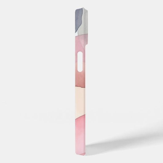 60年代ピンクの抽象芸術水彩アート名テンプレート Case-Mate iPhoneケース (裏面 / 右)