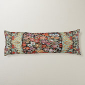 60年代ペルシャヴィンテージトルコフローラフラワーキリム ボディピロー (裏面)