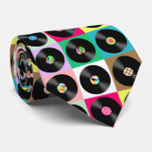 60年代レトロヴィンテージレコードポップ・アートのアート ネクタイ (ロール)