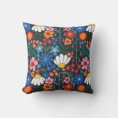 60年代レトロ夏 クッション (正面)