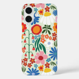 60年代レトロ夏 iPhone 16ケース