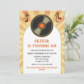 60年代レトロ・グルーヴィー大人バースデーパーティー どんな年齢でも 招待状 (スタンド正面)